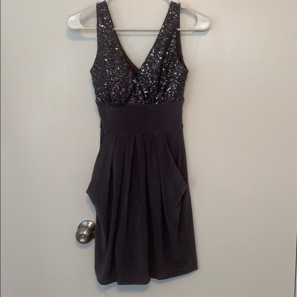 Grey, sequin dress size 3/4
